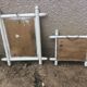 Two bamboo vintage mirrors
