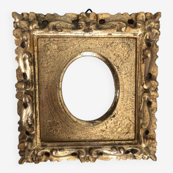 Gilded carved wood frame