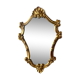 Vintage wall mirror in gold plaster - rococo style