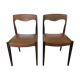 Paire de chaises en teck Niels Otto Moller