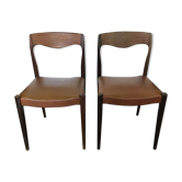 Paire de chaises en teck Niels Otto Moller