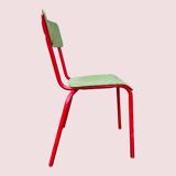 Small school desk and vintage chair