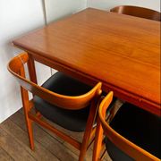 Dining table and its 4 chairs, Denmark, 1960