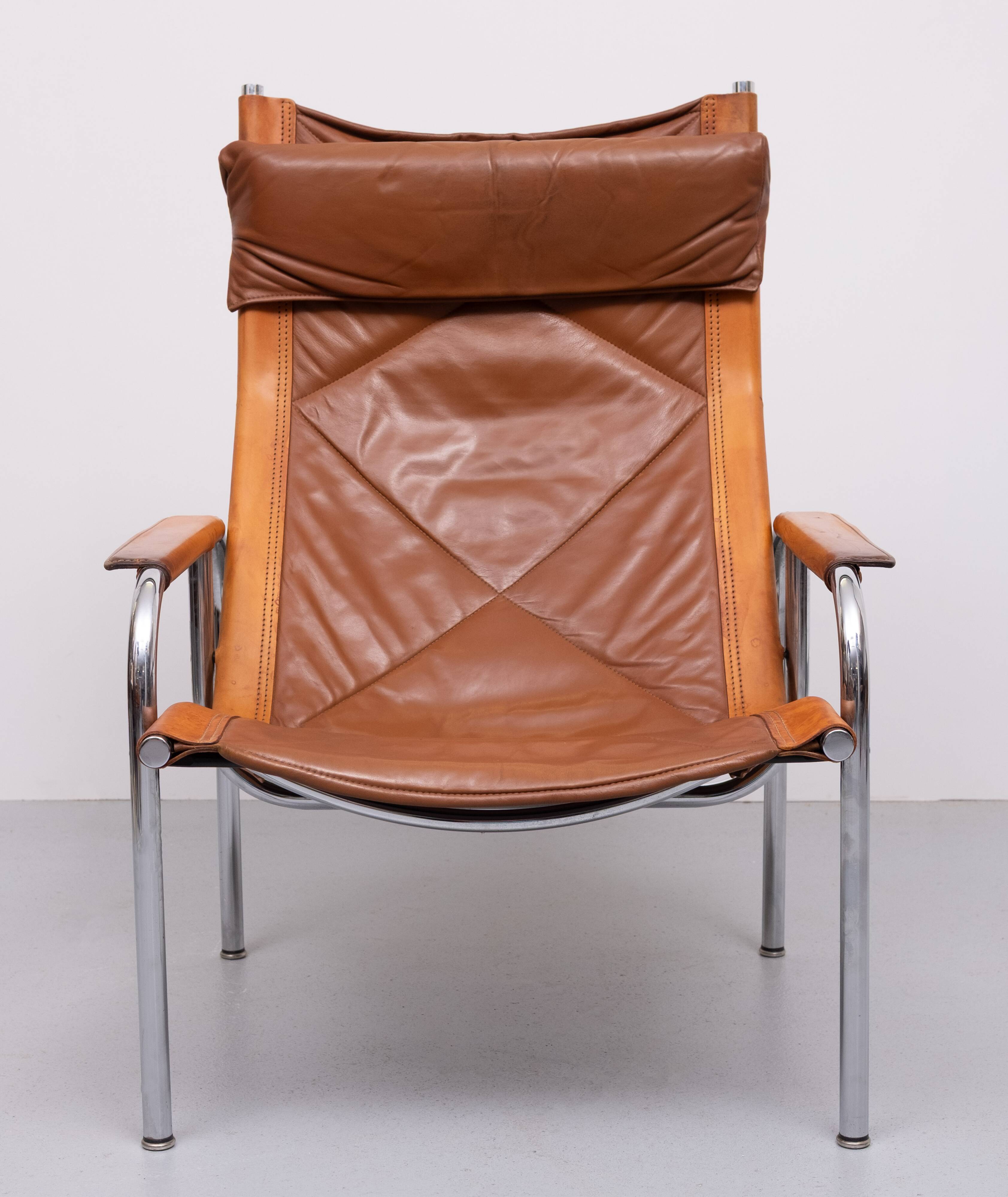Fauteuil lounge Hans Eichenberger pour Strases Suisse, années 1970