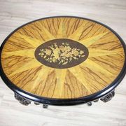 Inlaid Sewing Table in Various Woods, 1890s