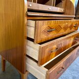Swedish vintage roll-top desk by Egon Ostergaard, 1960s