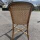 Old vintage woven and rattan wicker armchair 1930
