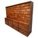 Antique very large American oak grain / apothecary cabinet, ca 1900