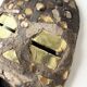 Ancient African mask Luba wood and shell