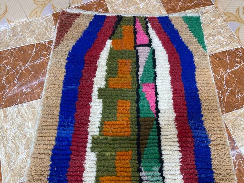 Handmade runner rug 300cm x 90cm