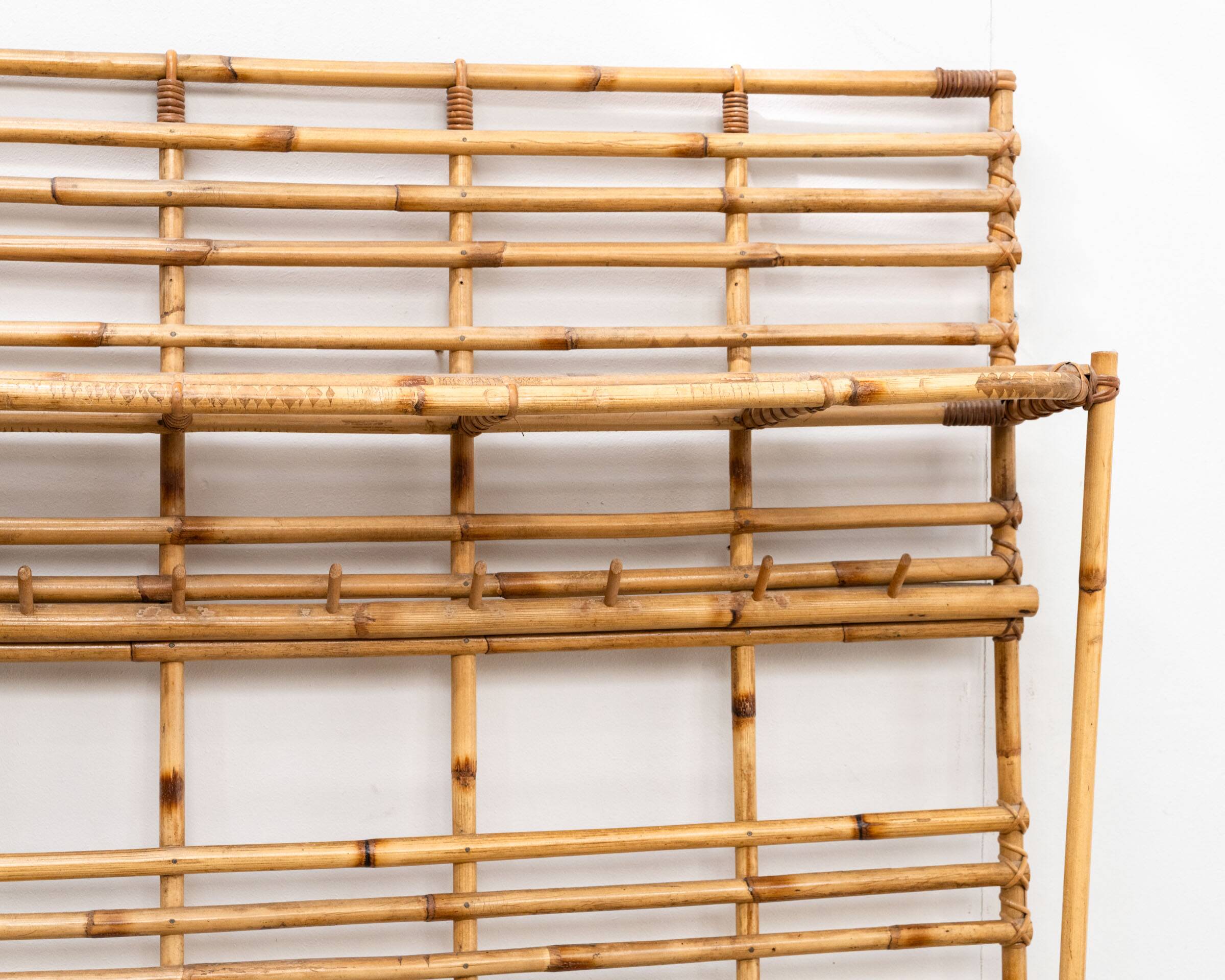 Rattan wardrobe, Italy, 1960s