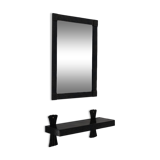 Miroir et étagère murale