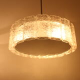 2 ice hanging lamps Doria Leuchten silver 40 cm