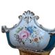 Set esclusivo: 8 applique "f.b.a.i. & tiche" – ottone dorato e porcellana b