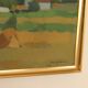 Mid Century Swedish Oil on Canvas – “Village” by Richard Björklund