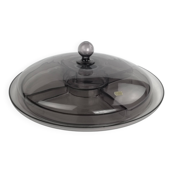 Plateau serviteur 7 pièces par Vicke Lindsand pour Orrefors 1930