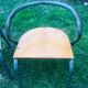 4 vintage school chairs Mullca by Jacques Hitier bleu