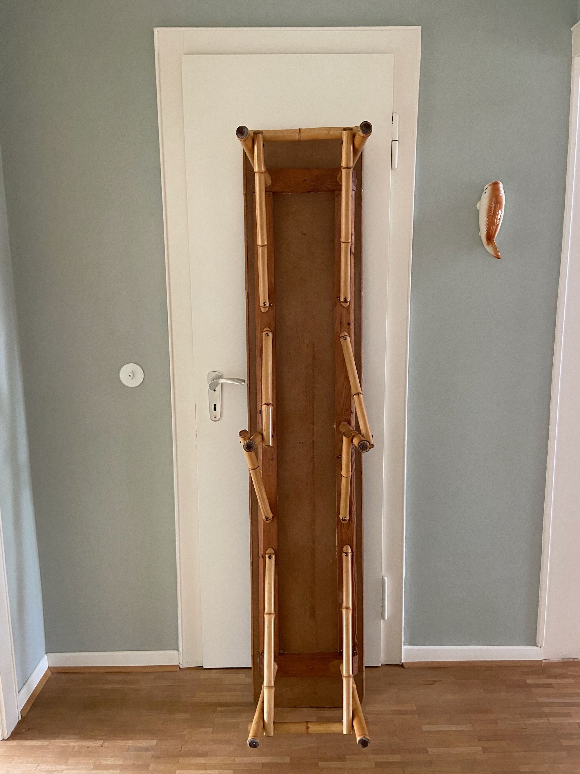 1950's bamboo flower bench