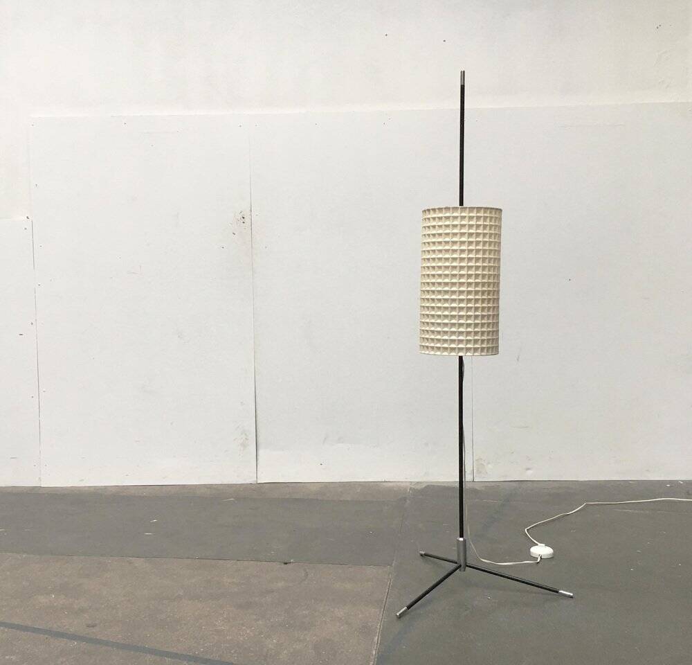 East German tripod floor lamp by Rudolf Arnold, mid-century, 1960s.