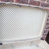 Retro blue suitcase 69 cm wide