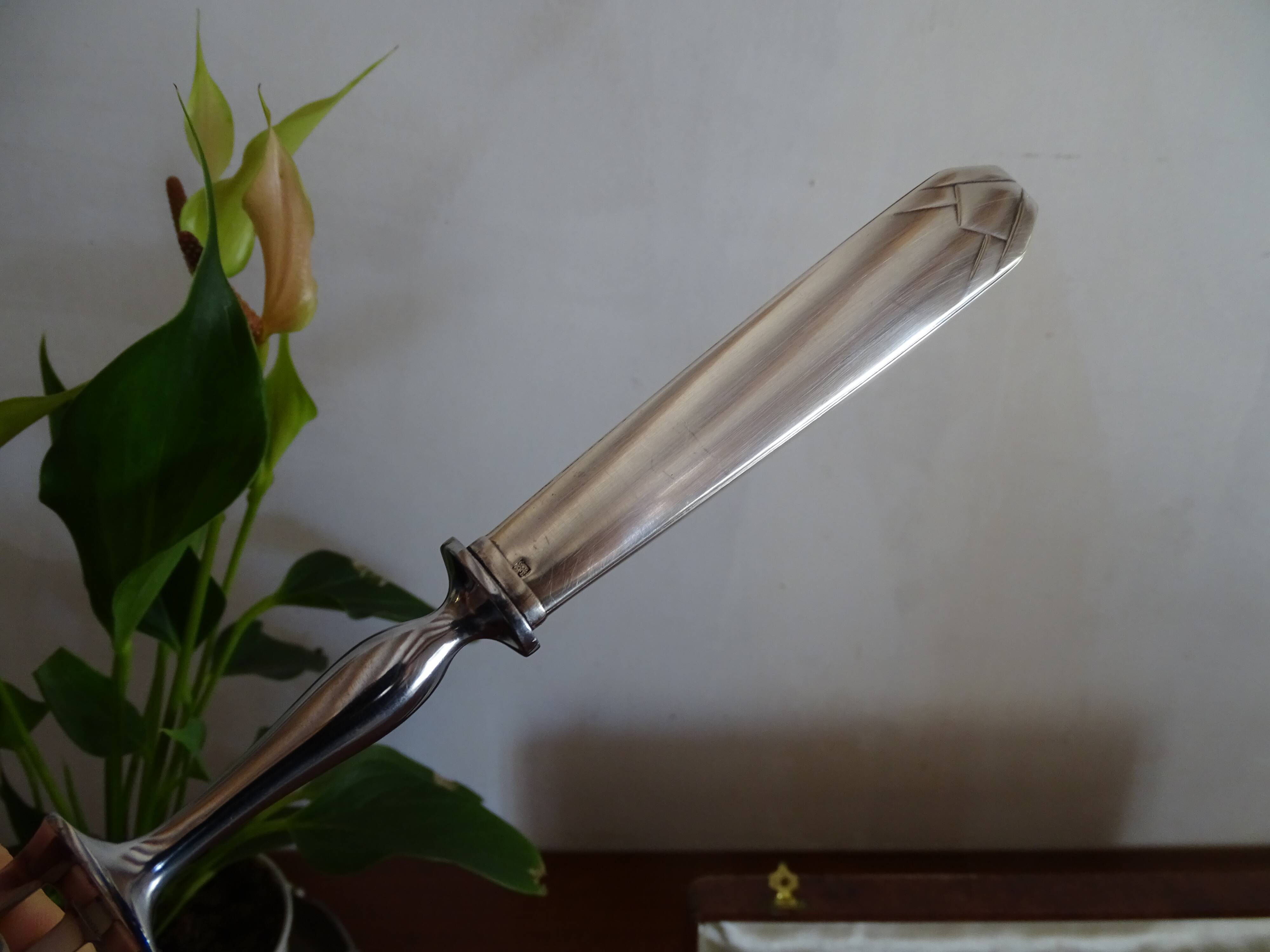 Art Deco cutlery silver metal ORBRILLE 1930 in case