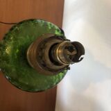 Electrified green kerosene lamp