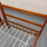 Pair of vintage stackable daybeds in oak wood and metal from the 60s