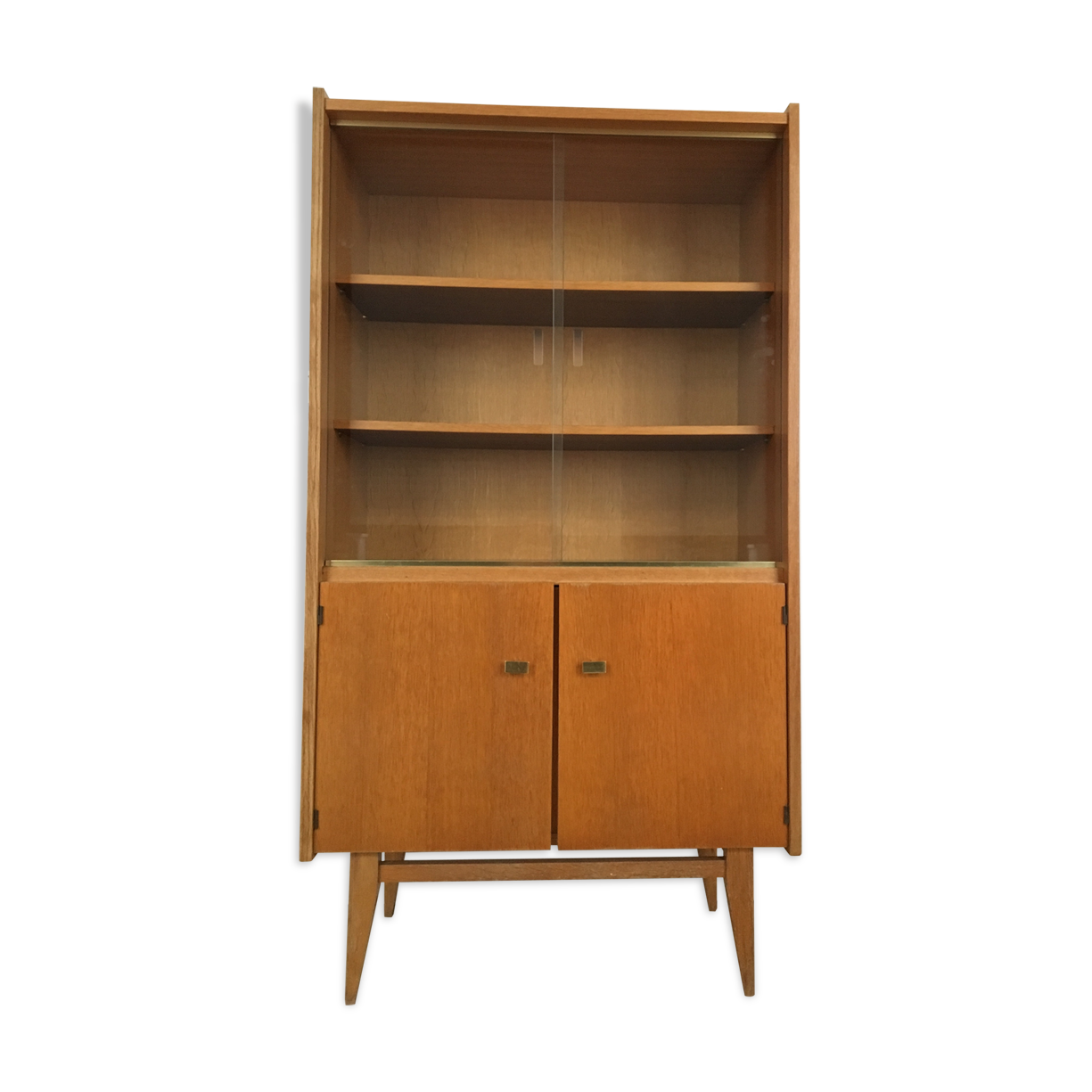 Bookcase with compass feet