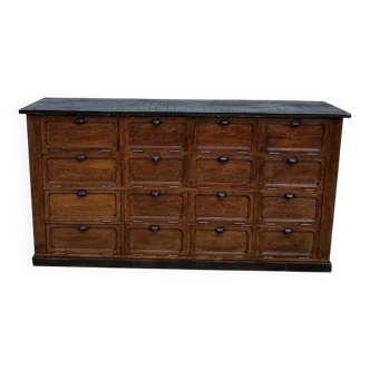 Large antique gilt mirror with a decorated and beaded molding. Perfect for