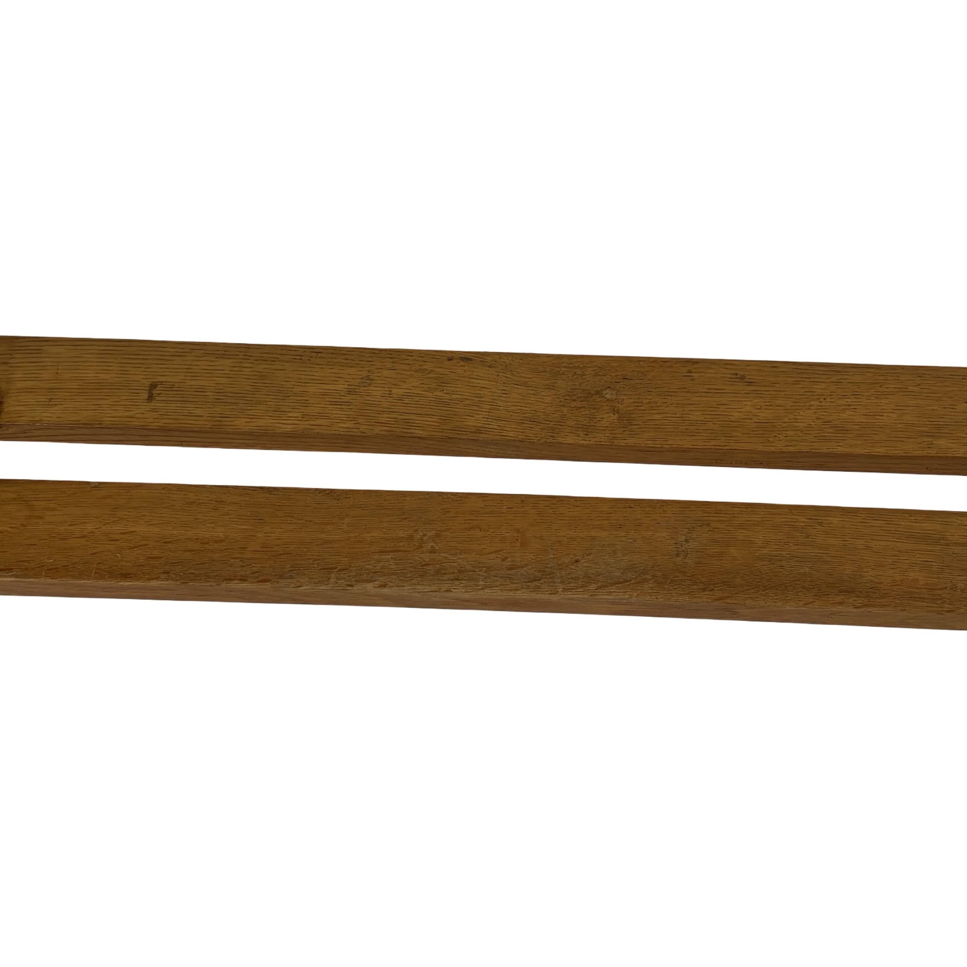 Vintage wooden wall shelve rack bookshelf in wood minimalist