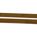 Vintage wooden wall shelve rack bookshelf in wood minimalist