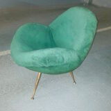 Sofa sofa egg biomorphic Fritz Neth to correcta years 1955