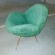 Sofa sofa egg biomorphic Fritz Neth to correcta years 1955