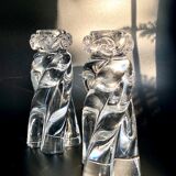 Pair of candlesticks Baccarat Aladin model