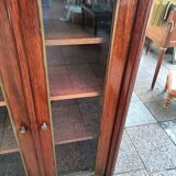 Bookcase forming showcase styleLouis XVI marble top