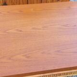 Vintage dining room attributed to Audoux and Minet in bamboo and rattan