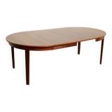 Vintage round dining table | extendable | Rosewood