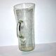 Grand pichet à orangeade punch vintage en verre bullé de biot vert clair 33.5cm