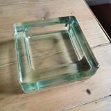 Ashtray glass paved Art deco