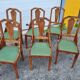 6 Art Nouveau chairs 1910