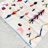 Tapis berbère marocain Azilal à motifs colorés 2,50x1,39m