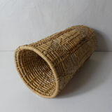 Porte parapluie en rotin vintage