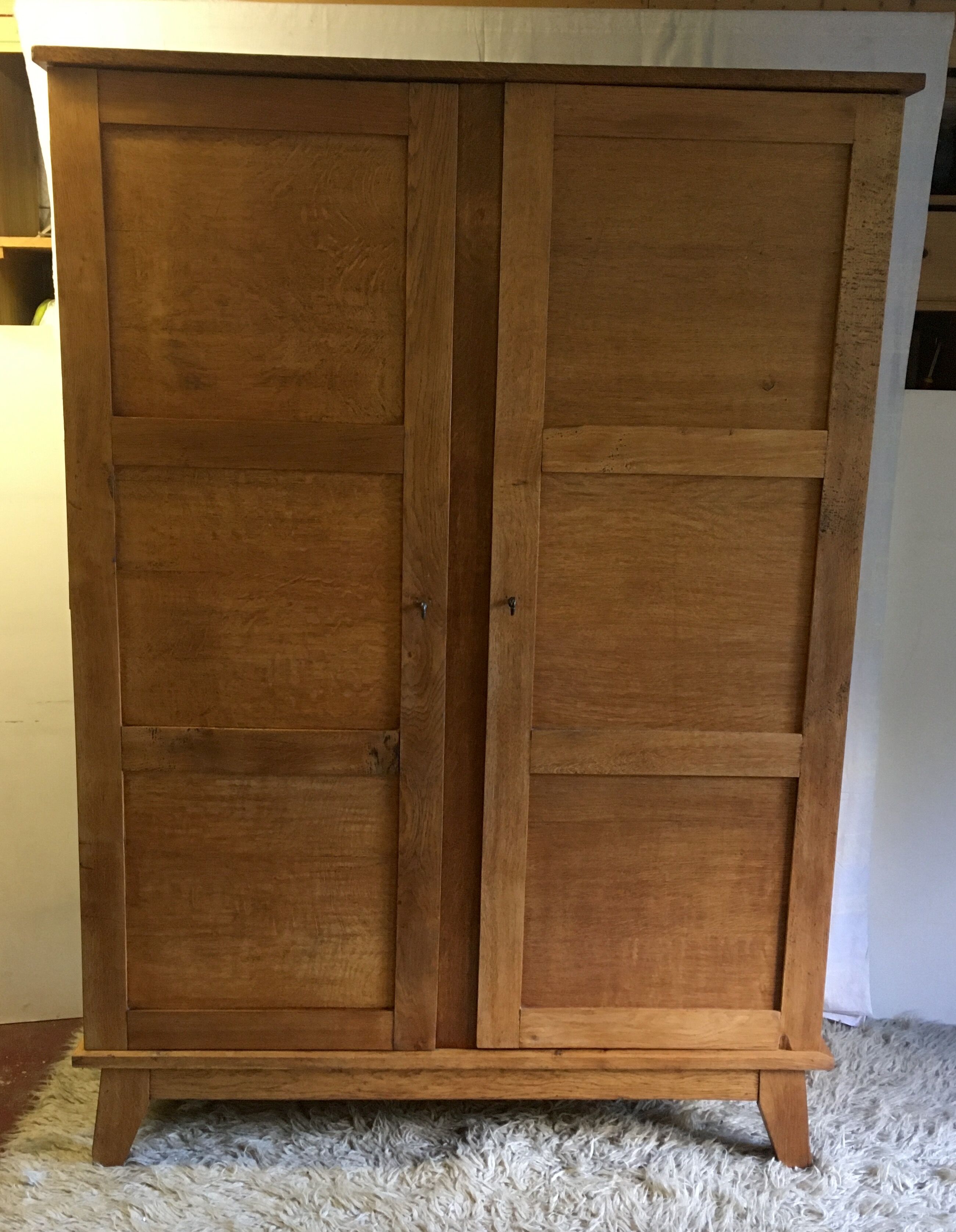 Solid oak cabinet by René Gabriel - 40/50s