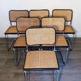 6 chairs Marcel Breuer b32 cesca, italy, 1970