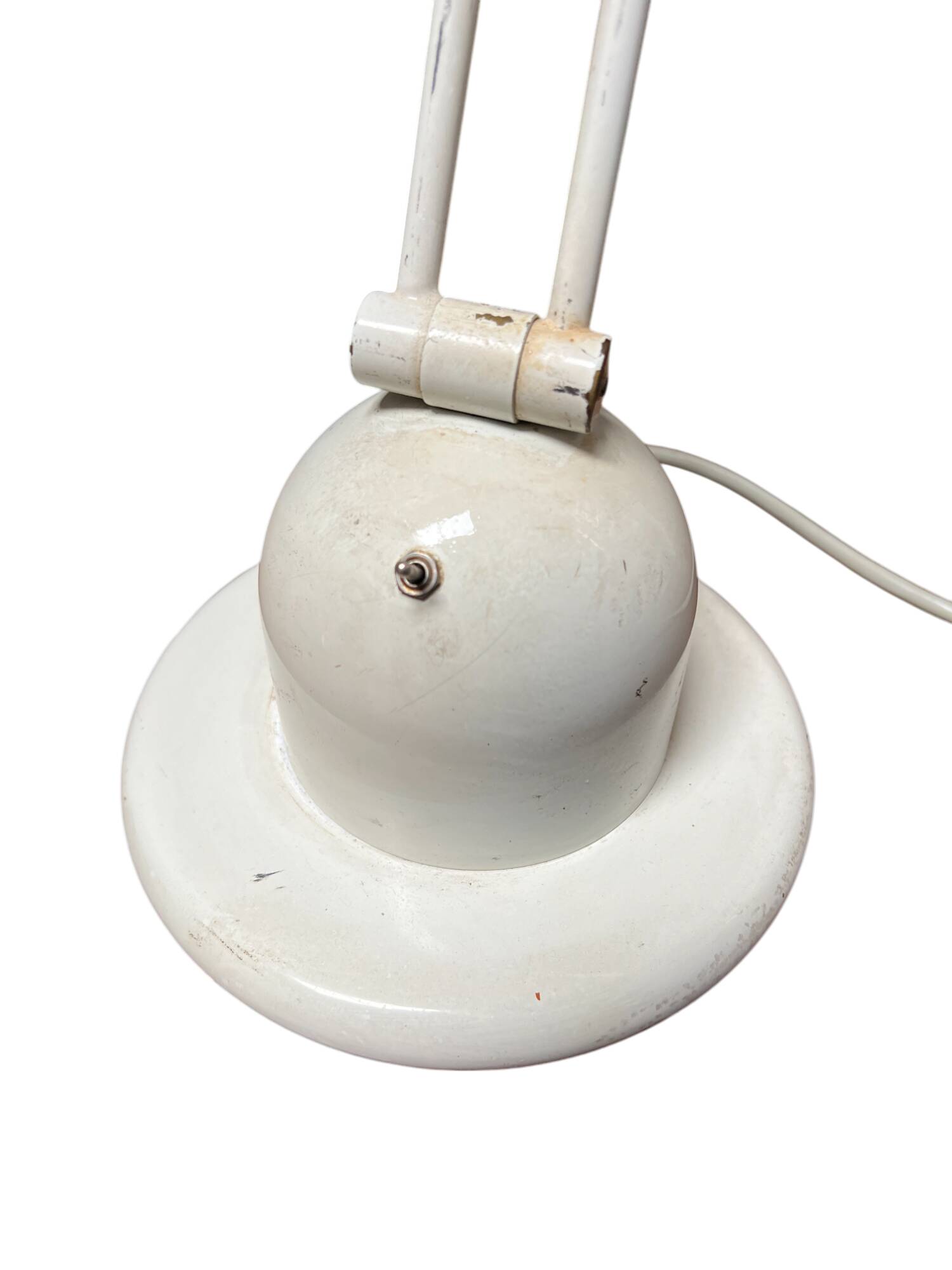 Lampe articulée en métal blanc