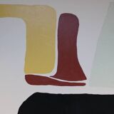 Soft minimalist abstract on canvas