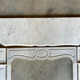 White marble fireplace