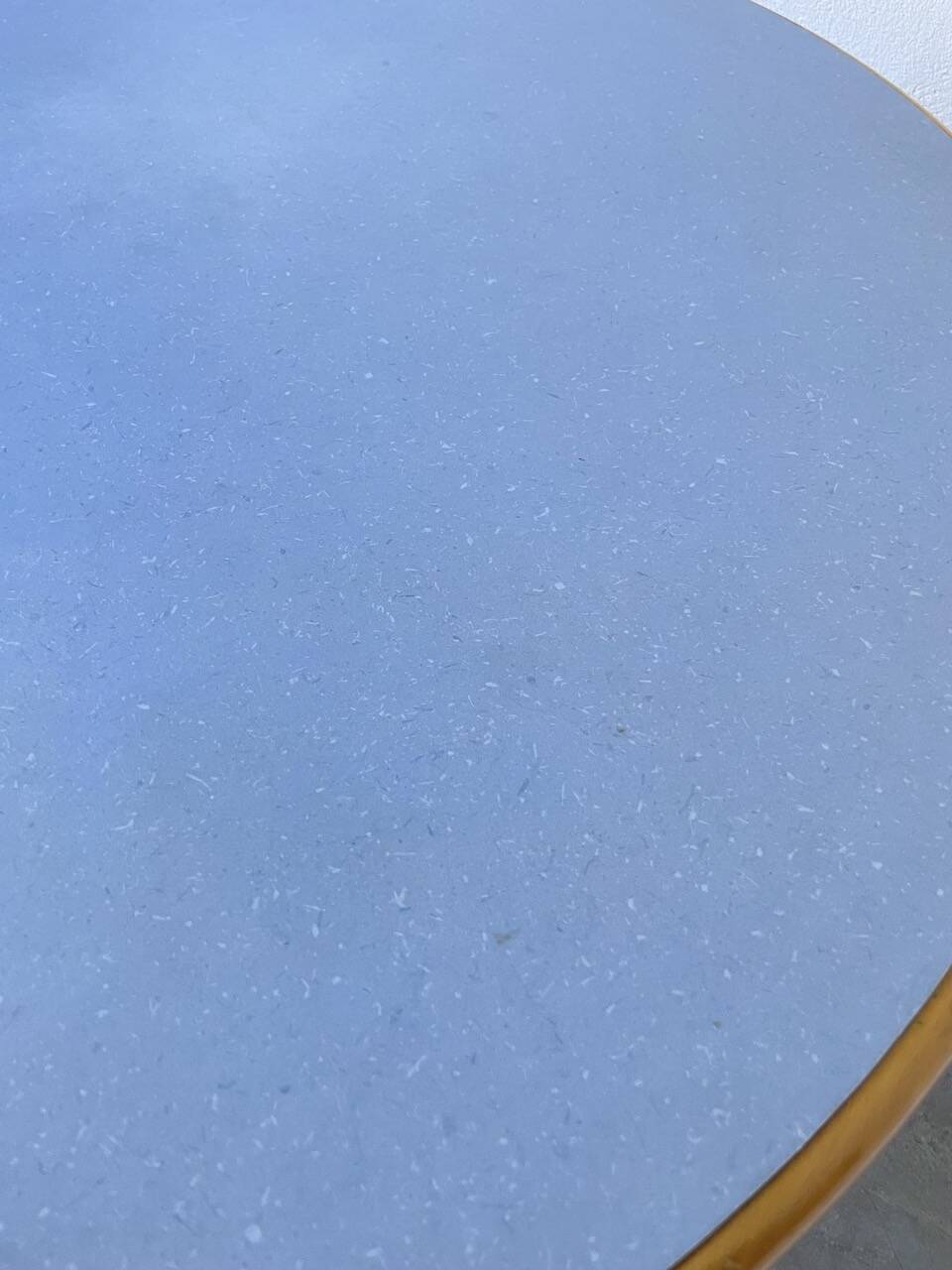 80s round beech table