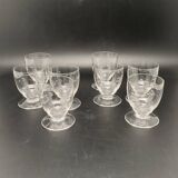 Verres à digestifs ou alcools forts sur pieds Motif ciselé – MPM0524X7