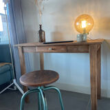 Rectangular wooden desk table